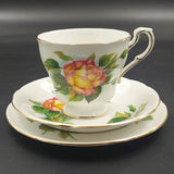 Royal Standard - Yellow-Pink Roses - 21-piece Tea Set