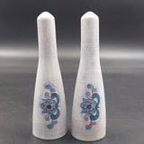 James Kent - Retro Blue and Purple Flowers - Salt and Pepper Shakers