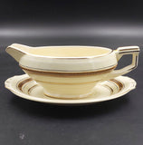 Grindley - Greek Key - Gravy Boat and Saucer