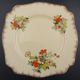 A J Wilkinson - Red and Yellow Flowers - Salad Plate