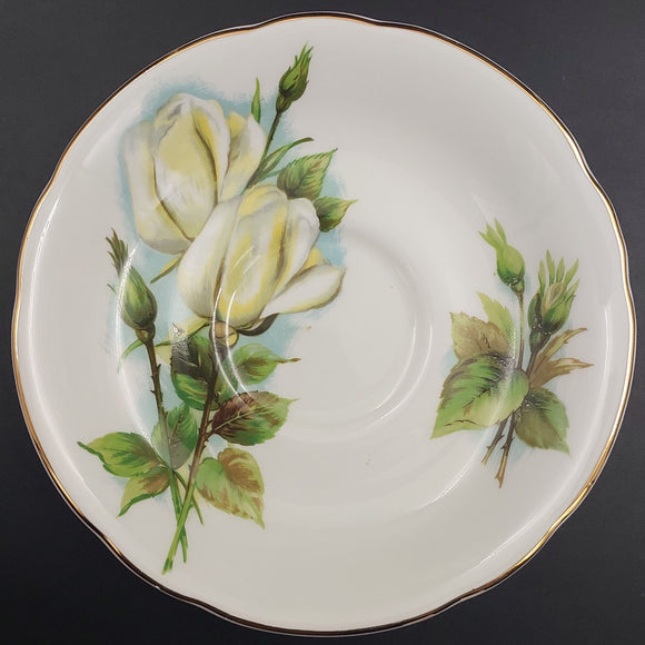 Royal Standard - White Roses - Saucer