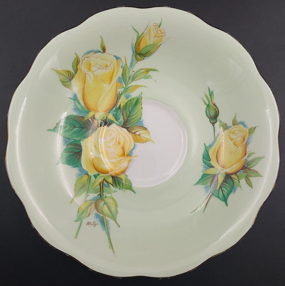 Royal Standard - Yellow Roses on Green - Saucer