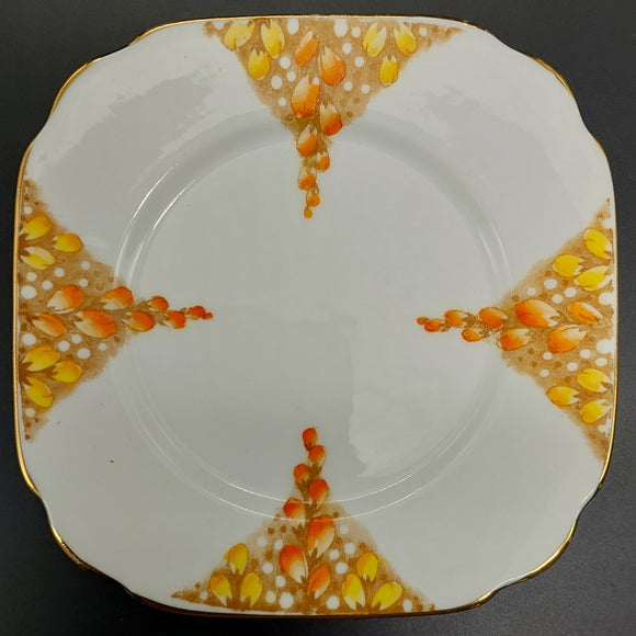 Royal Albert - Orange and Yellow Flower Buds - Side Plate