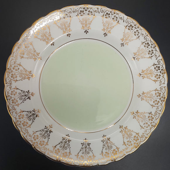 Tuscan - Mint Green and Gold Filigree - Side Plate