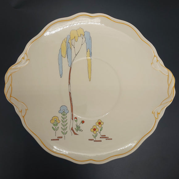 Royal Doulton - Eden, Blue and Yellow - Cake Plate