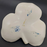 Irish Dresden - Leprechaun on Shamrock Leaf - Trinket Dish