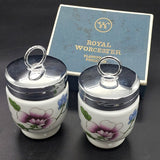 Royal Worcester - Astley - Pair of Egg Coddlers in Original Box