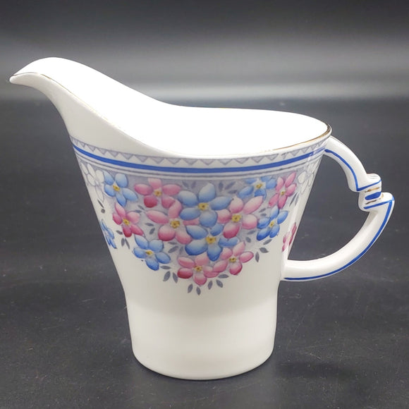 Royal Albert - White, Blue and Pink Flowers - Milk Jug
