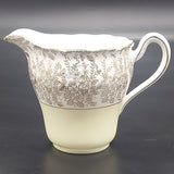 Colclough - Gold Filigree Band with Yellow - Milk Jug