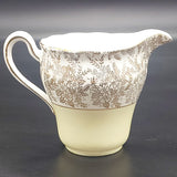 Colclough - Gold Filigree Band with Yellow - Milk Jug