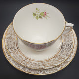 Phoenix - Pink Roses and Gold Filigree Band - 20-piece Tea Set