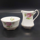 Phoenix - Pink Roses and Gold Filigree Band - 20-piece Tea Set