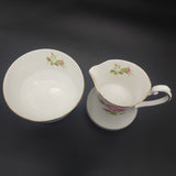 Phoenix - Pink Roses and Gold Filigree Band - 20-piece Tea Set