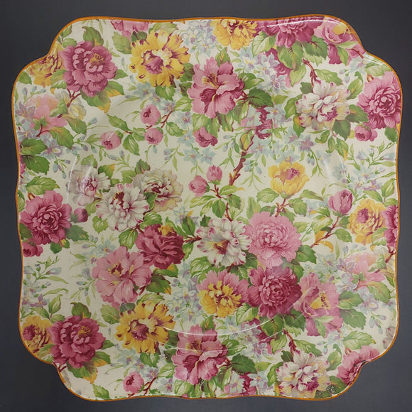 Crown Ducal - All-Over-Floral - Salad Plate