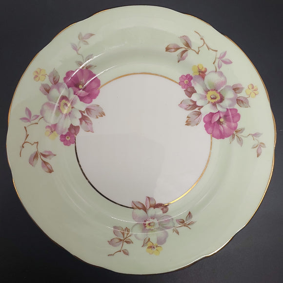 Hammersley - Blossom on Green Band - Side Plate