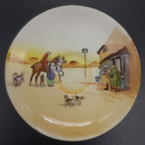 Royal Doulton - Hunting, John Peel: Wench Serving Two Huntsmen, E3804  - Saucer