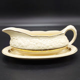 Crown Ducal - Florentine, Gold Band - Gravy Boat and Underplate