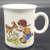 Crown Lynn - Girl with Deer - Mug