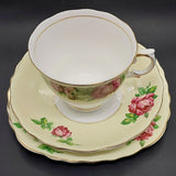 Colclough - Red Roses on Yellow Band - Trio