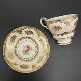 Paragon - Pink Rose, Gold Filigree on Peach - Duo