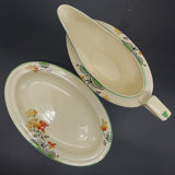 Crown Ducal - Mimosa - Gravy Boat and Underplate