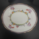 Paragon - Chinese Garden, Purple Band - Oval Cake Plate Set