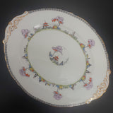 Paragon - Chinese Garden, Purple Band - Oval Cake Plate Set