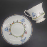 Paragon - Chinese Garden, Blue Band - Duo with Round Saucer