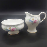 Paragon - White, Blue and Pink Flowers, X3045 - 18-piece Tea Set