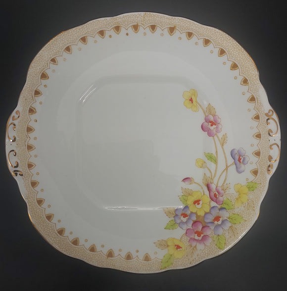 Taylor & Kent - Colourful Flowers, 6565 - Cake Plate