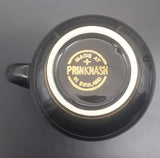 Prinknash Abbey Pottery - White Flowers on Black - Small Jug