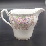 Colclough - Purple and Pink Flowers, 6621 - Milk Jug