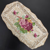 James Kent - Cabbage Rose and Gold Filigree, 5308 - Sandwich Tray