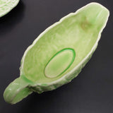 Melba Ware - Embossed Leaves and Flowers - Sauce Jug and Saucer