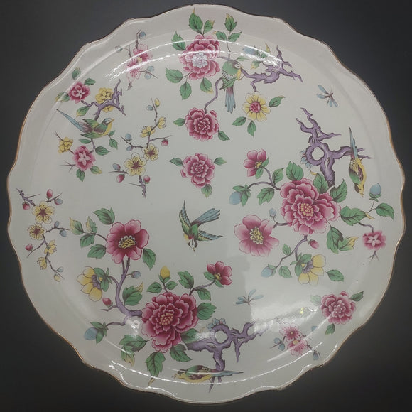 James Kent - Chinese Rose - Cake/Pavlova Plate