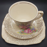 Hollinshead & Kirkham - Crinoline Lady - Pink Dress, 4845 - Trio, Square Side Plate