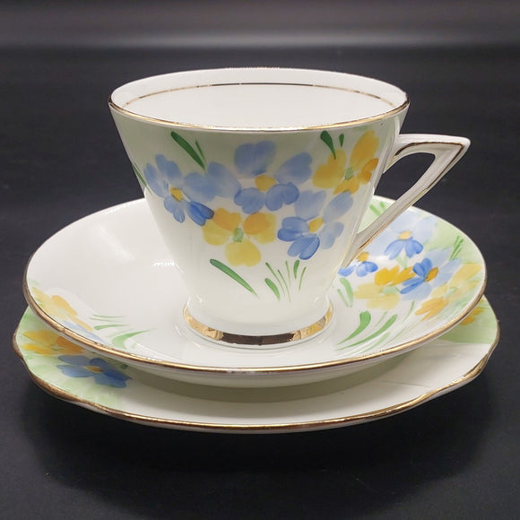 Phoenix - Blue and Yellow Flowers - Trio