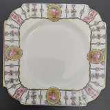 Aynsley - Pink, Black and Gold Border with Floral Basket - Trio