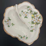 Royal Albert - White Dogwood - Handled Leaf-shape Dish