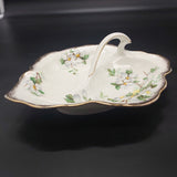 Royal Albert - White Dogwood - Handled Leaf-shape Dish