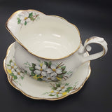 Royal Albert - White Dogwood - Gravy Boat and Underplate