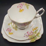 Royal Albert - Clematis - Trio with Malvern-shaped Cup