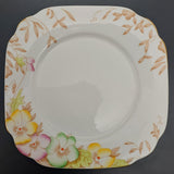 Bell China - Yellow, Green and Pink Flowers - Trio