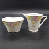 Bell China - Yellow, Green, and Pink Flowers - 21-piece Tea Set