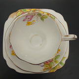 Royal Albert - Clematis - Trio with Malvern-shaped Cup