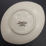 Carlton Ware - Green Magnolia on Yellow - Jam/Butter Dish