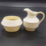 Belleek - Cleary - Milk Jug and Sugar Bowl