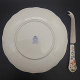 Aynsley - Cottage Garden - Cheese Plate and Knife Boxed Set