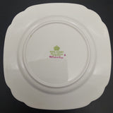 Royal Albert - Old English Rose 4571 - Trio: Avon Cup, Square Side Plate