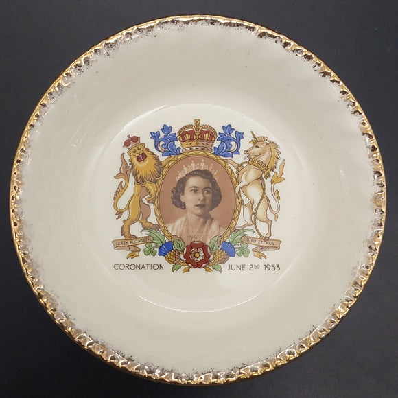 English-made - Queen Elizabeth II Coronation - Small Bowl